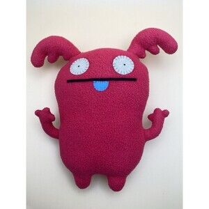 VINTAGE UGLYDOLL ICE-BAT MAGENTA PINK PLUSH BAT MONSTER TOY